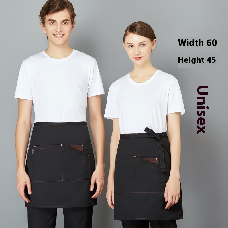 Canvas Half Apron Fashion Waiter Half Body Apron restaurant unisex You should take it to the tailor.unisex hotel & restaurant - Image 3
