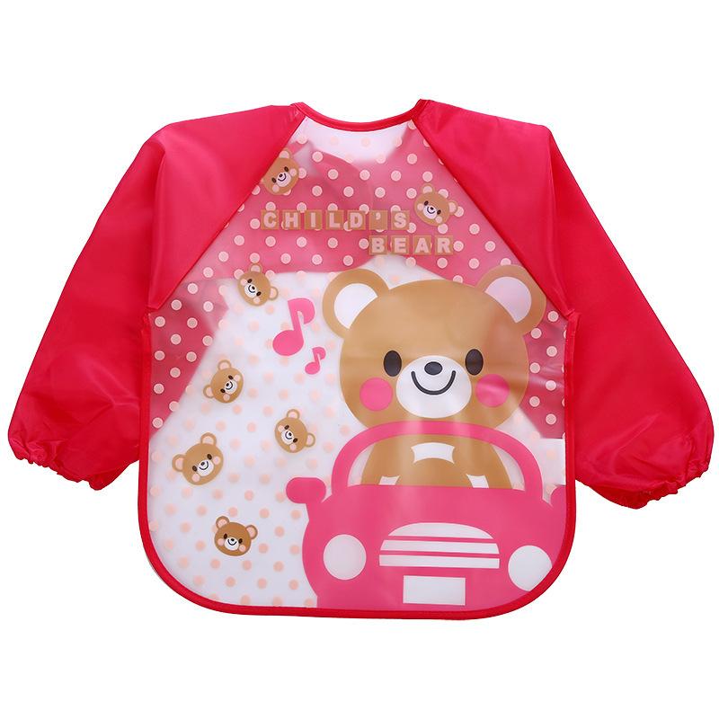 Children's Gown Long Sleeve Kids Waterproof Meal Baby Apron Painting Clothes Bib Protective Clothing - Image 6