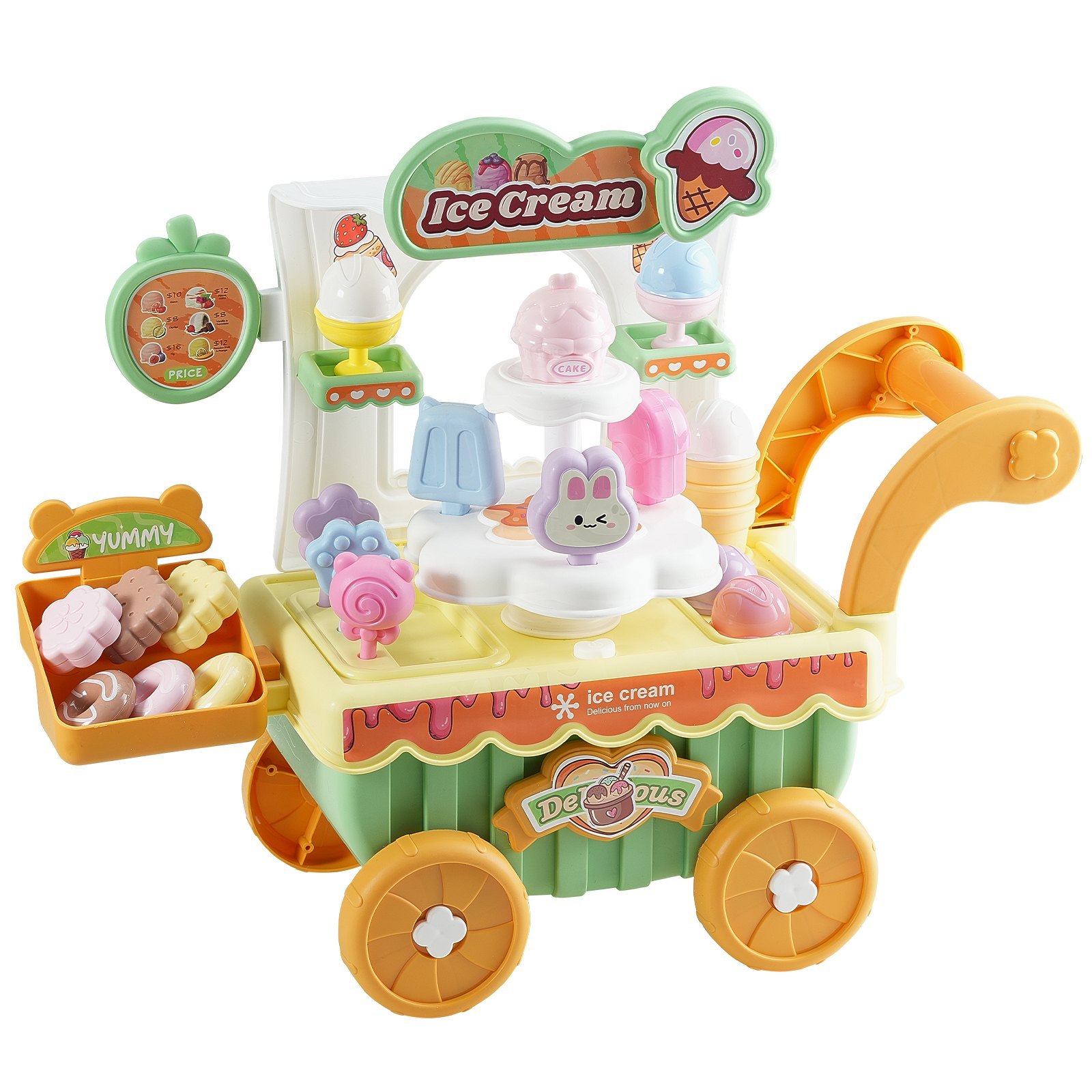 Ice Cream Cart For Kids Pretend Play Ice Cream Shop For Kids only US shipping - Image 3
