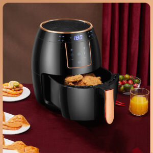 5.5 L Standard Cross-border Air Fryer Touch Screen Automatic Fryer British &US Standard Deep Frying Pan Chips Machine Airfryer