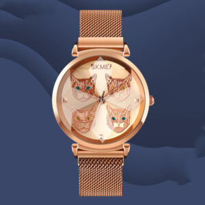 Creative Cat Magnetic Magnetic Net With Quartz Watch