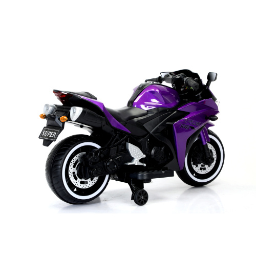 Kids Motorcycle 12V Motorcycle For Kids 3 4 5 6 Years Boys Girls 12v7ah Kids Motorcycle Ride On Toy With Training Wheels Manual Throttle Drive By Hand Lighting Wheels only US shipping - Image 2