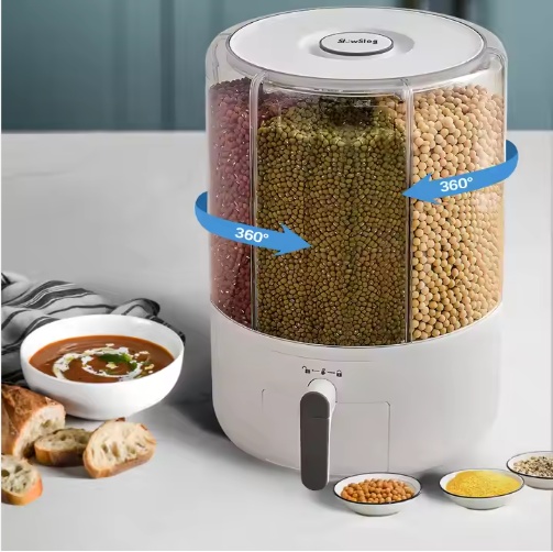 Rice Storage Containers Food Grain Cereal Bins Pet Food Storage Yikexiomi Bucket kitchen - Image 2