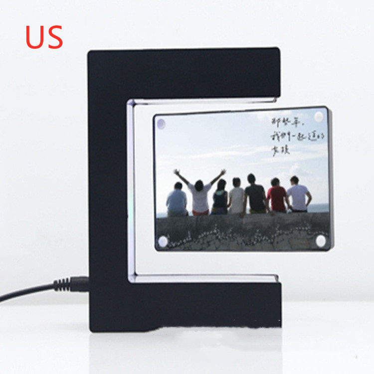 Magnetic Levitation Photo Frame E Shaped High Tech Creative Home Decoration - Image 4