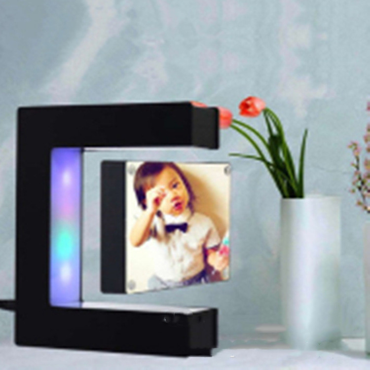 Magnetic Levitation Photo Frame E Shaped High Tech Creative Home Decoration - Image 2