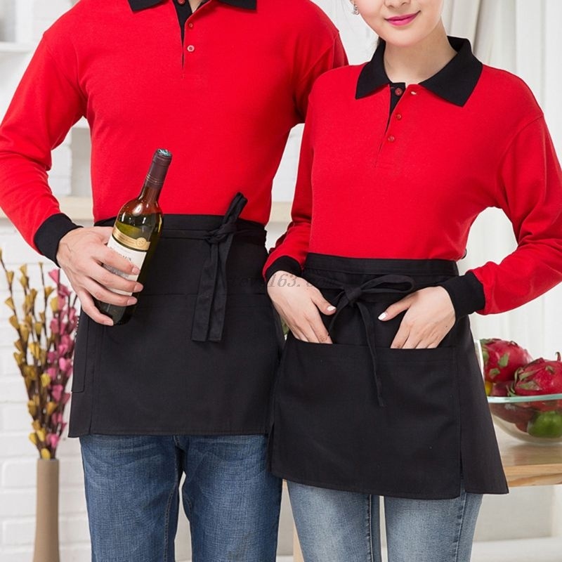 Hotel & restaurant Waiter Overalls Half Apron unisex You should take it to the tailor.