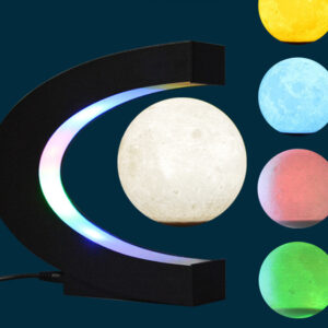 Magnetic Levitation Moon Night Light Office And Home Creative Levitation Ornaments Gifts Can Be Customized One Piece Drop-Off
