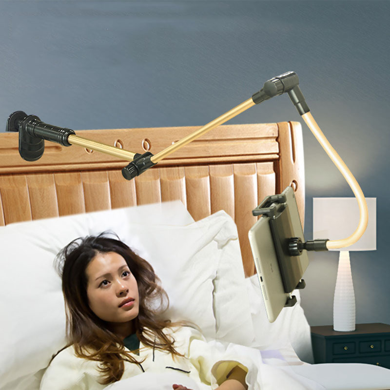 Compatible With Apple, Folding Long Arm Tablet Phone Stand Holder For Ipad Pro 12.9 11 10.5 Kindle 4-14 Inch Lazy Bed Tablet Mount Bracket - Image 5