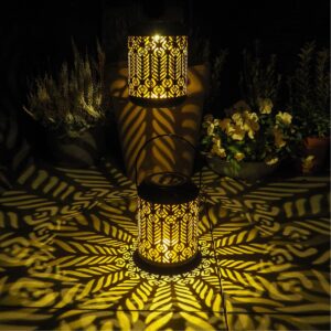 Iron Circular Solar Lamp