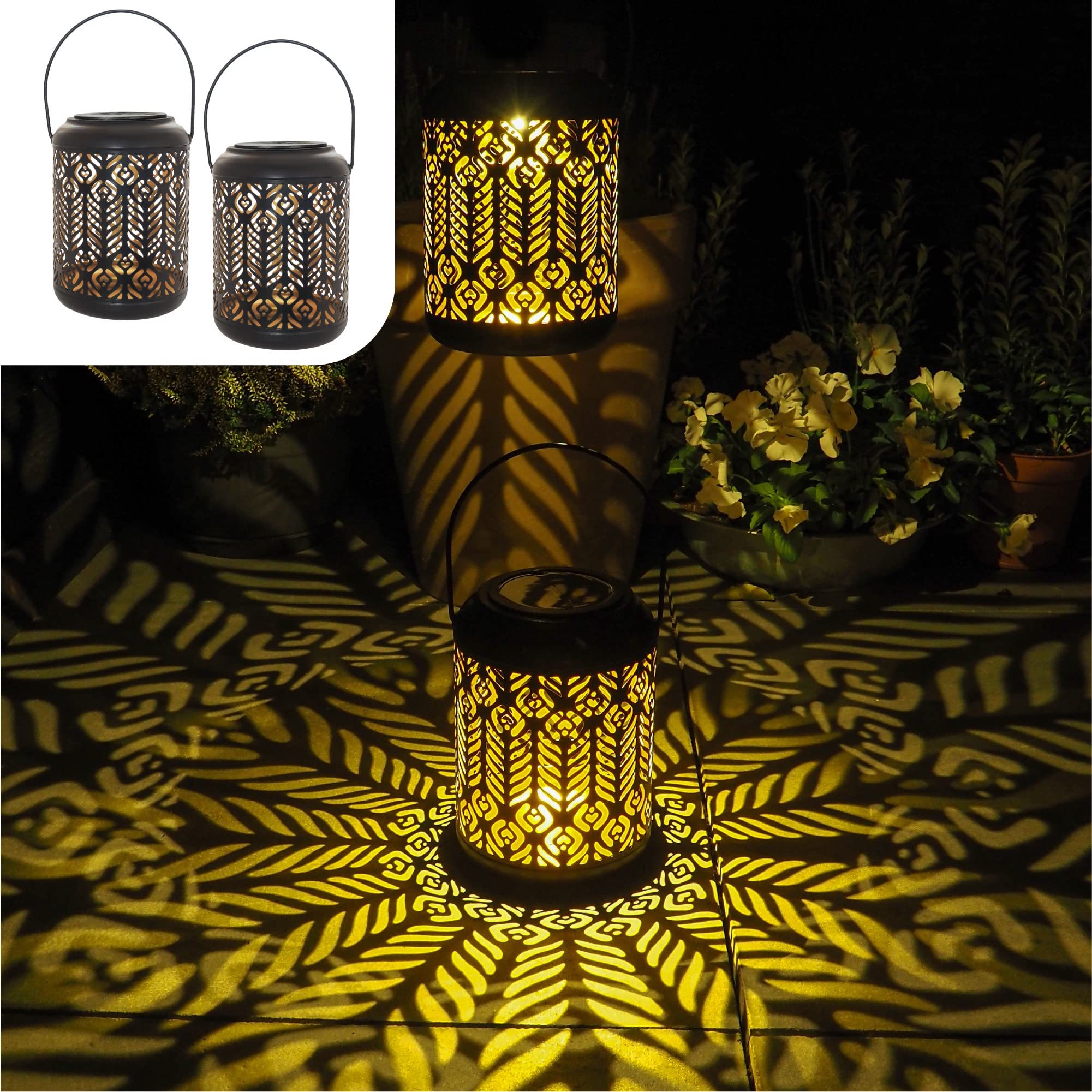 Iron Circular Solar Lamp - Image 7