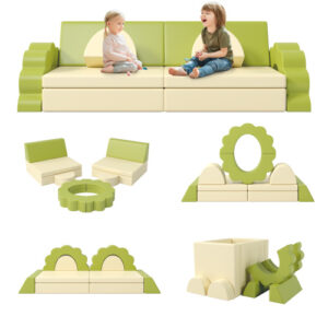 10PCS Kids Couch For Playroom, Baby Climbing And Crawl Play Set, Foam Blocks Convertible Sofa, Play Couch,Climbing For Toddlers, Infant, Kids, Pre-school  only US shipping