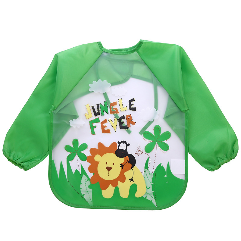 Children's Gown Long Sleeve Kids Waterproof Meal Baby Apron Painting Clothes Bib Protective Clothing - Image 3
