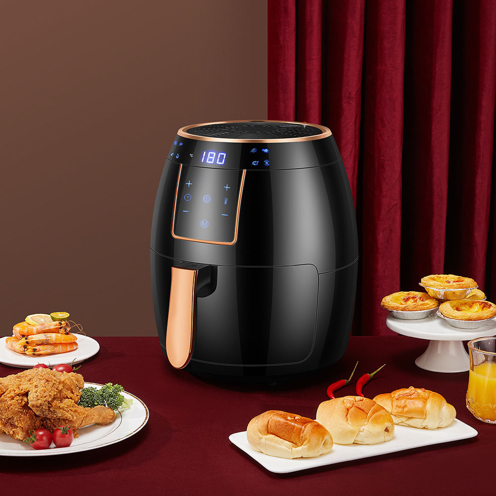 5.5 L Standard Cross-border Air Fryer Touch Screen Automatic Fryer British &US Standard Deep Frying Pan Chips Machine Airfryer - Image 8