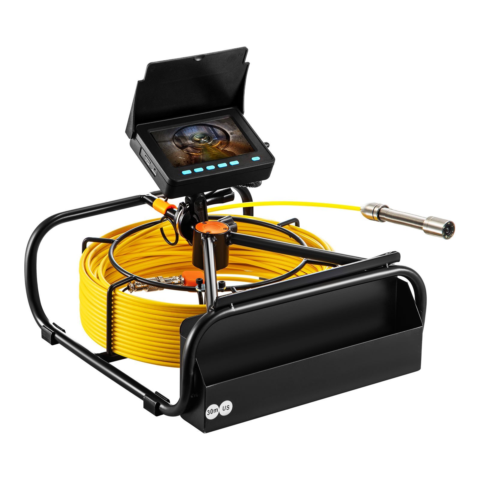 Sewer Camera, Pipe Drain Inspection Camera With DVR Function And LED Lights, Waterproof IP68 Borescope, Industrial Endoscope For Home Wall Duct Drain Pipe Plumbing Without Wheels - Image 6