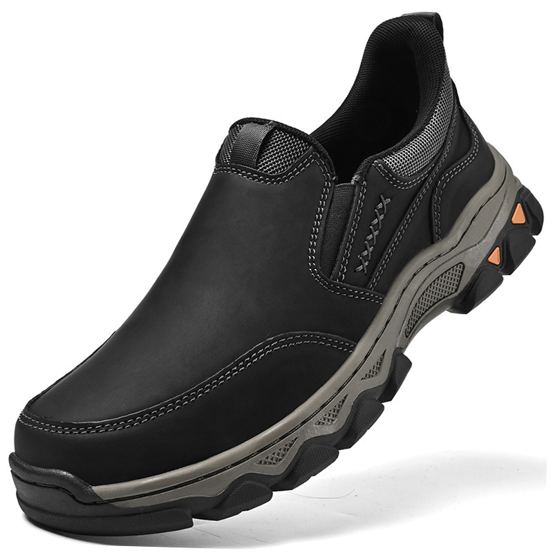 Rubber Wear-resistant Men's Casual Leather Shoes - Image 2