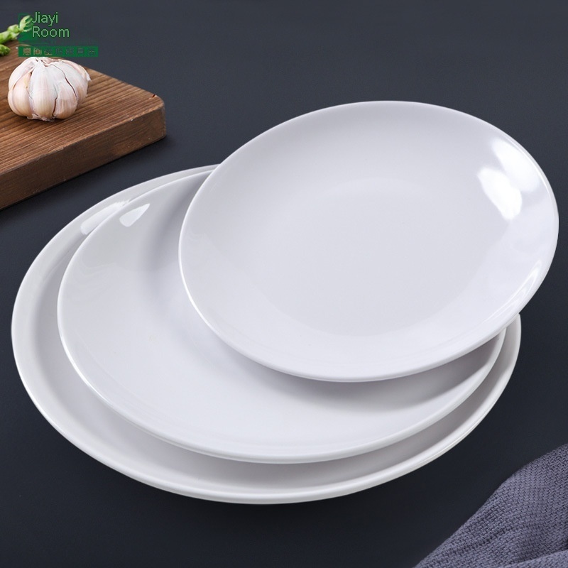 Melamine White Disc Restaurant For Restaurant And Commercial Use - Image 3