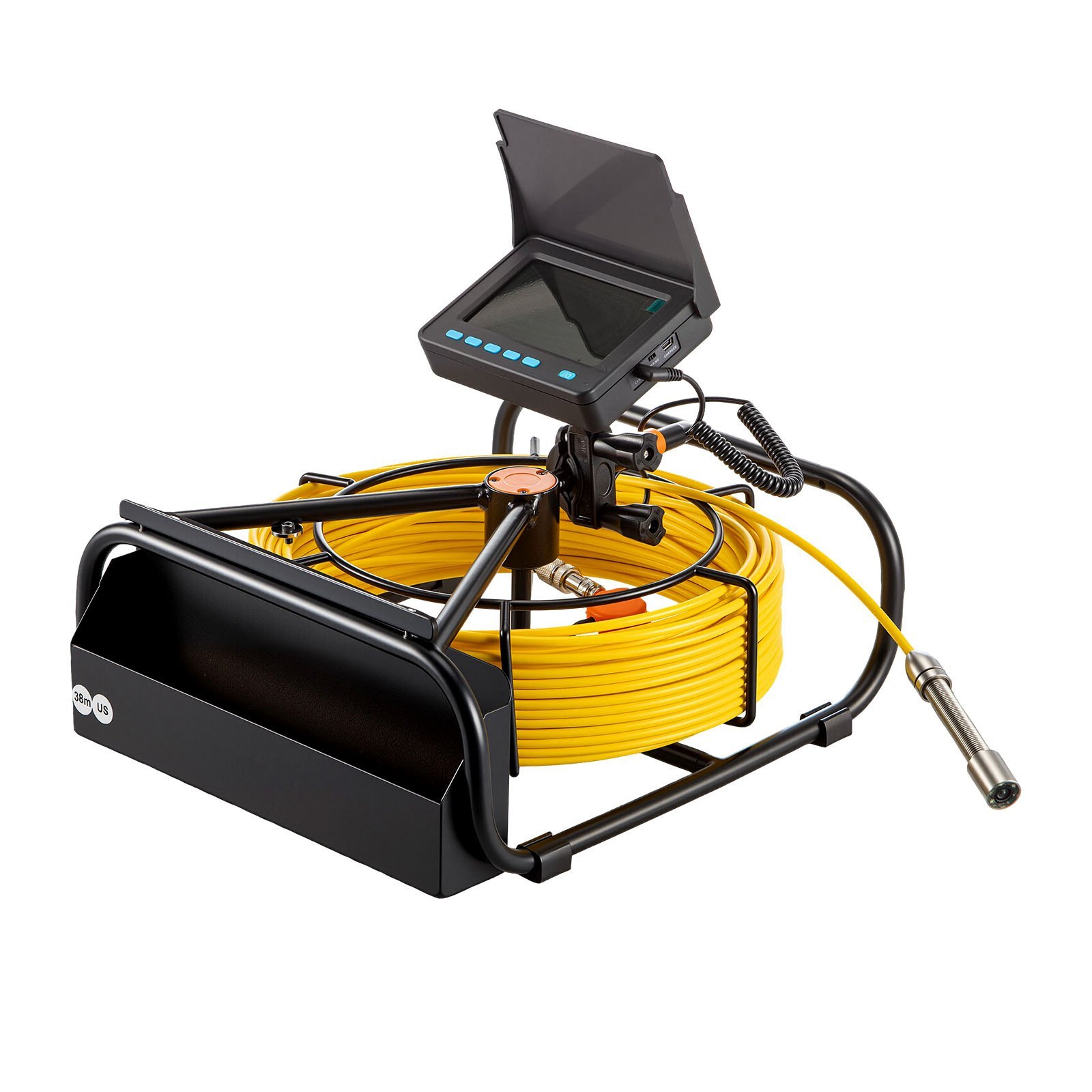 Sewer Camera, Pipe Drain Inspection Camera With DVR Function And LED Lights, Waterproof IP68 Borescope, Industrial Endoscope For Home Wall Duct Drain Pipe Plumbing Without Wheels - Image 4