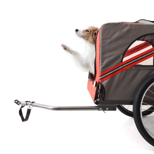 Outdoor Heavy Duty Foldable Utility Pet Stroller Dog Carriers Bicycle Trailer - Image 8
