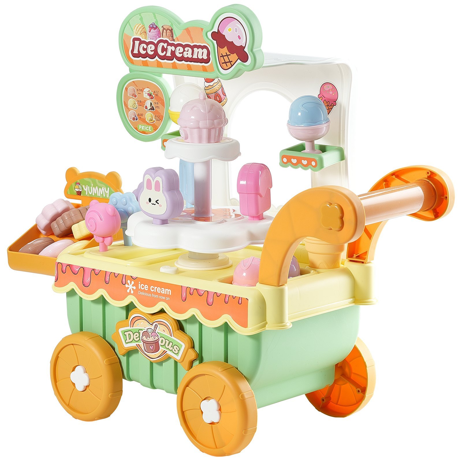 Ice Cream Cart For Kids Pretend Play Ice Cream Shop For Kids only US shipping - Image 6