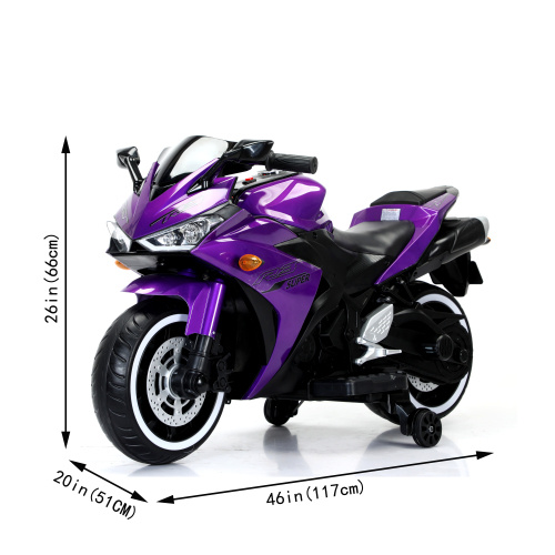Kids Motorcycle 12V Motorcycle For Kids 3 4 5 6 Years Boys Girls 12v7ah Kids Motorcycle Ride On Toy With Training Wheels Manual Throttle Drive By Hand Lighting Wheels only US shipping - Image 9