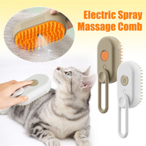 Cat Steam Brush Steamy Dog Brush 3 In 1 Electric Spray Cat Hair Brushes For Massage Pet Grooming Comb Hair Removal Combs Pet Products NO long hair