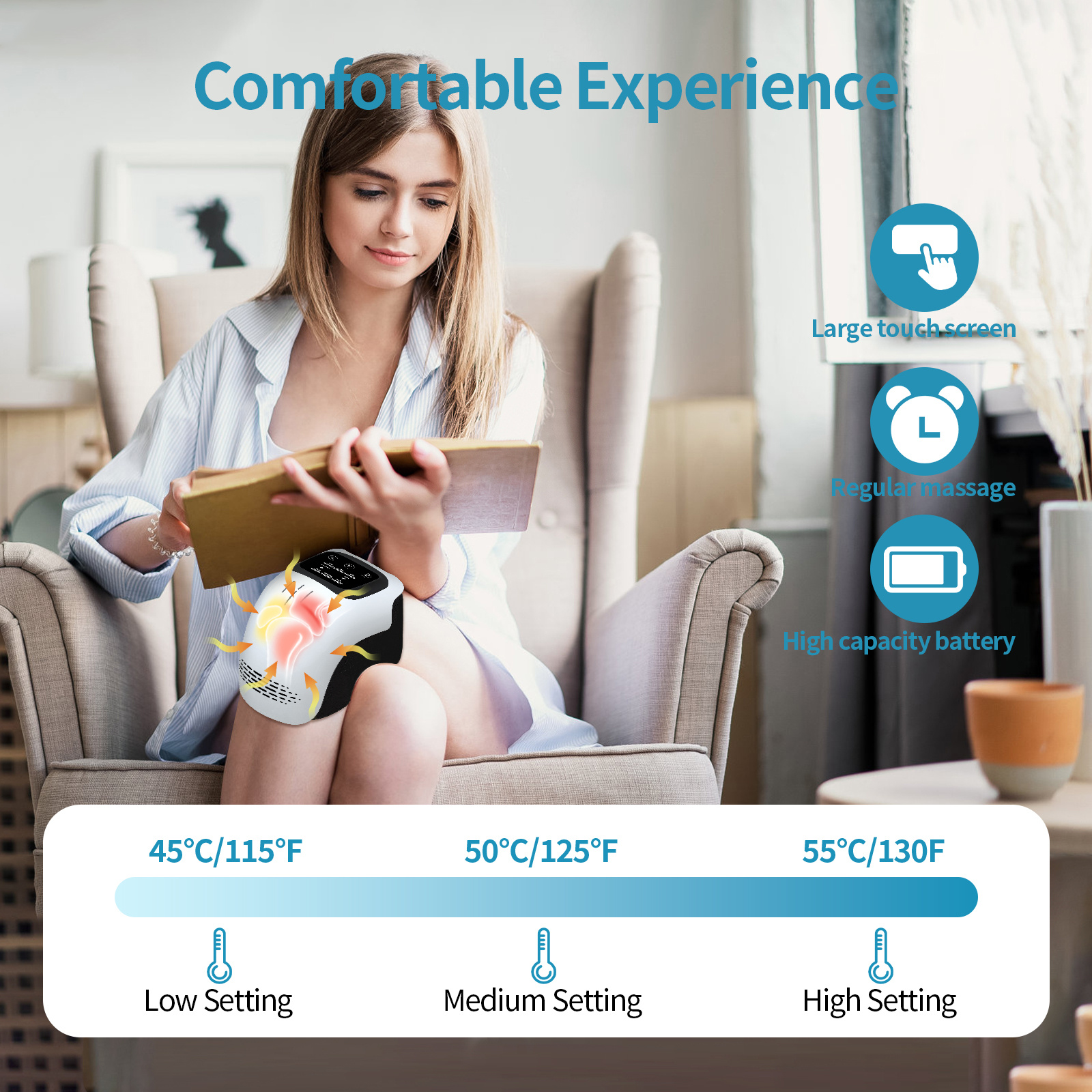 Intelligent Knee Massager Electric Knee Physiotherapy - Image 4