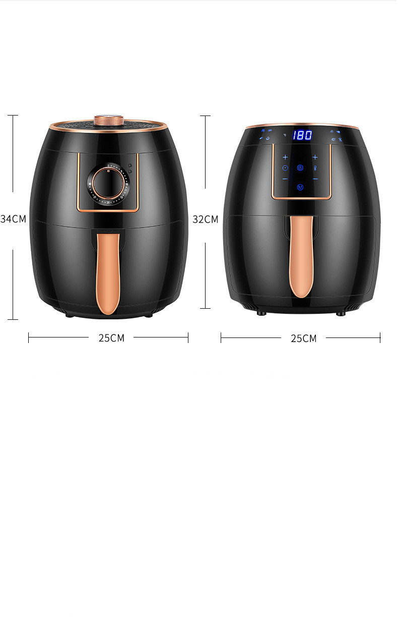 5.5 L Standard Cross-border Air Fryer Touch Screen Automatic Fryer British &US Standard Deep Frying Pan Chips Machine Airfryer - Image 5