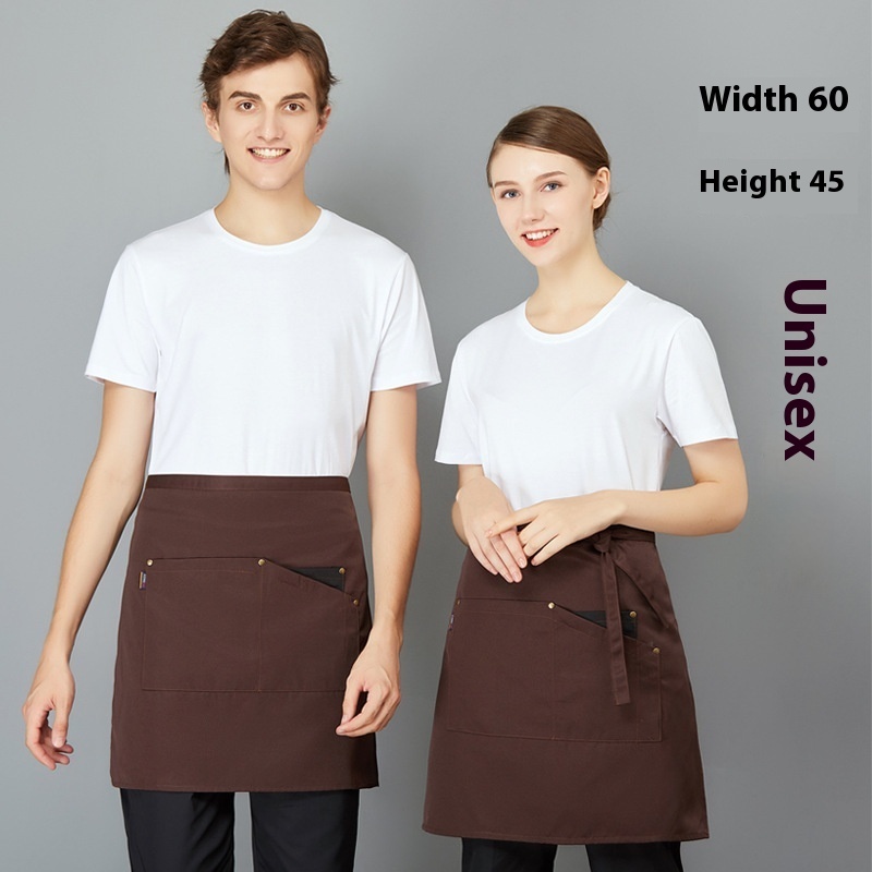 Canvas Half Apron Fashion Waiter Half Body Apron restaurant unisex You should take it to the tailor.unisex hotel & restaurant - Image 4