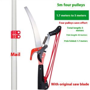 Garden Aluminum Alloy Telescopic Pole High Branch Shear