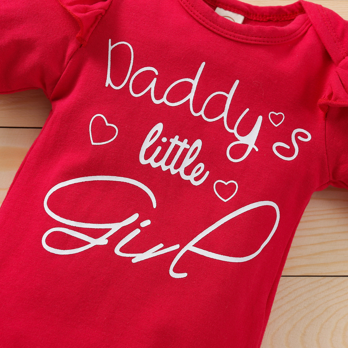 Autumn Girl's Clothing Baby Girl Long-sleeved Alphabet Romper Suit - Image 4