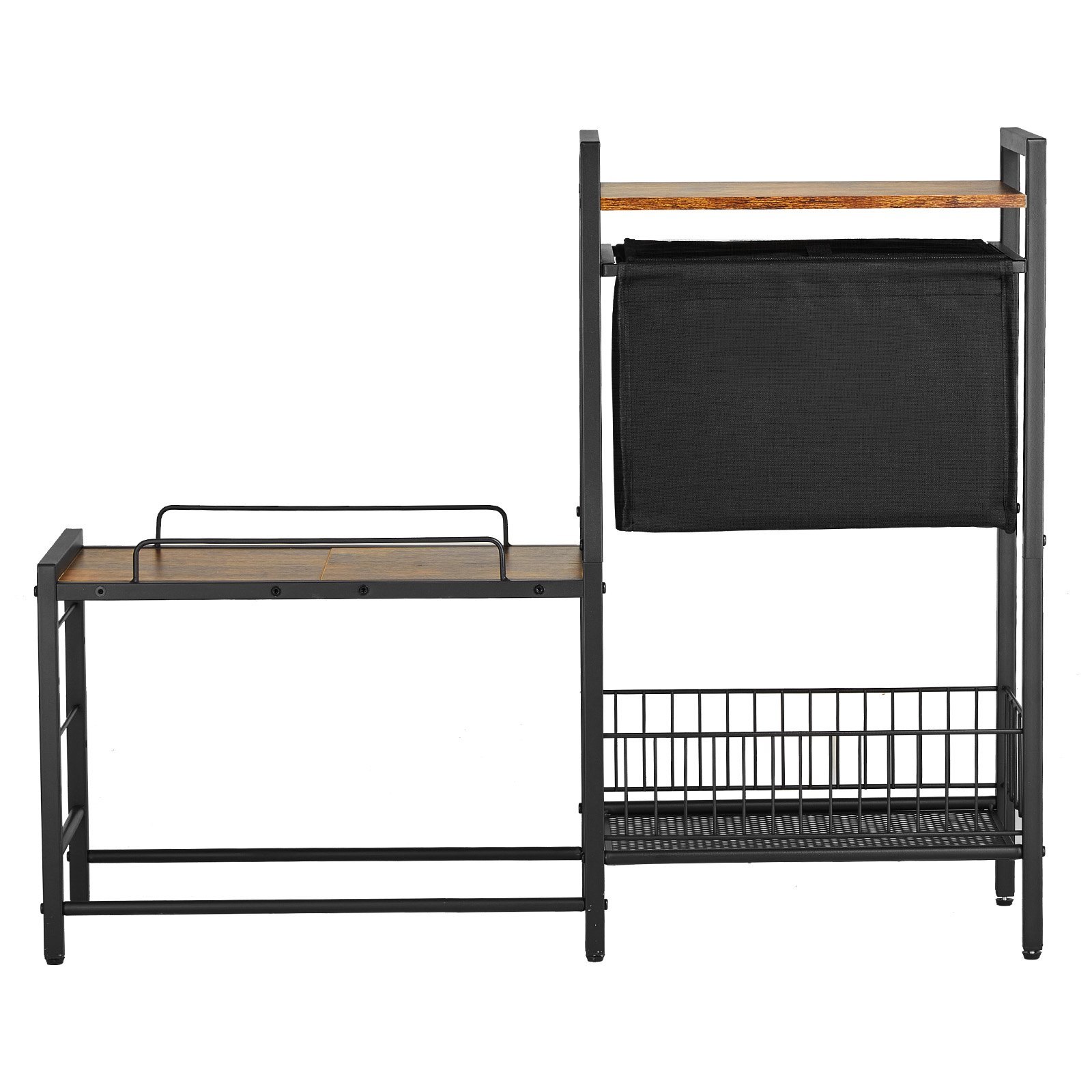 Pet Feeding Station With Storage Dog Food & Toy Organizer Raised Dog Bowls no include plate - Image 3