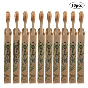 10 Bamboo toothbrushes Estimated Delivery Time:8-23 days