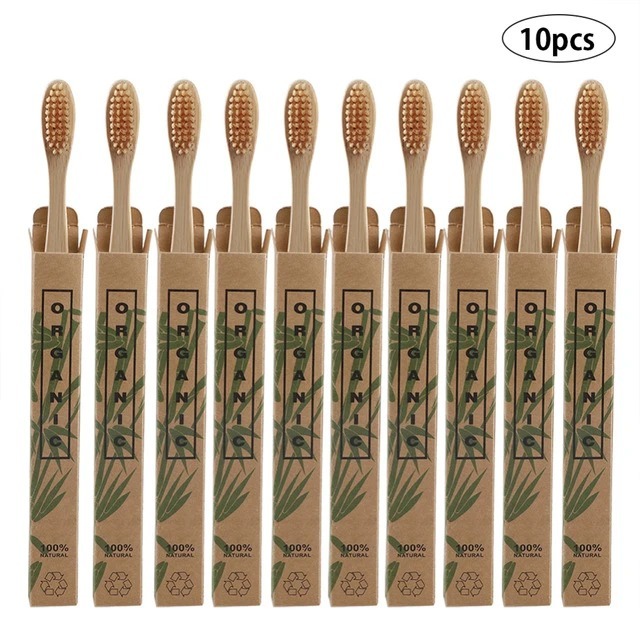 10 Bamboo toothbrushes Estimated Delivery Time:8-23 days
