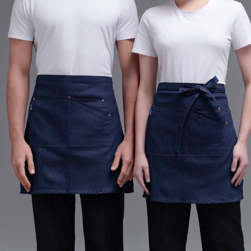 Canvas Half Apron Fashion Waiter Half Body Apron restaurant unisex You should take it to the tailor.unisex hotel & restaurant - Image 8