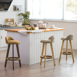 Solid Wood Modern Simple Bar Stool Chair Nordic Creative delivery 30 days