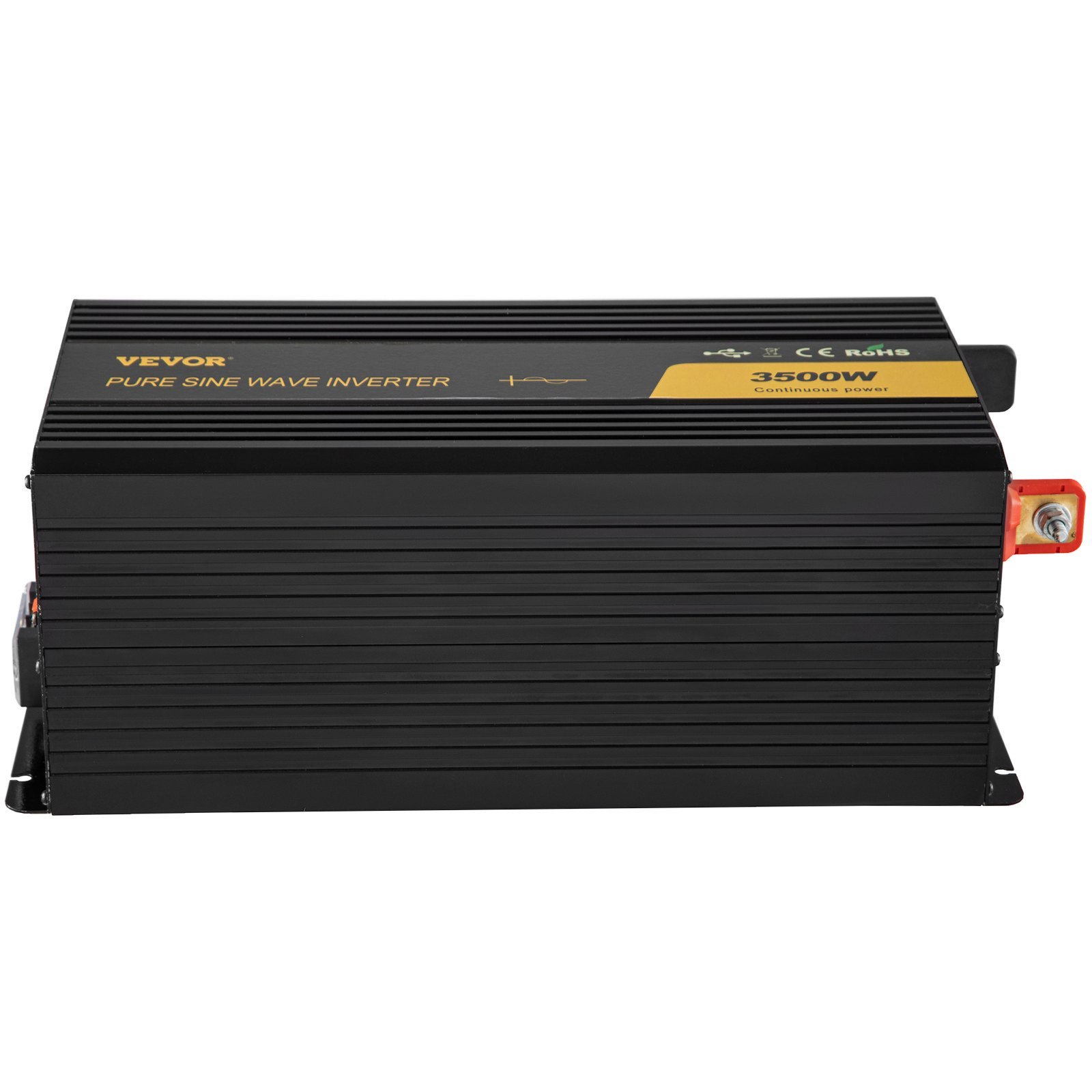 Pure Sine Wave Inverter 3500 Watt Power Inverter, DC 12V To AC 120V Car Inverter, With USB Port LCD Display Remote Controller And AC Outlets For RV Truck Car Solar System Travel Camping - Image 4