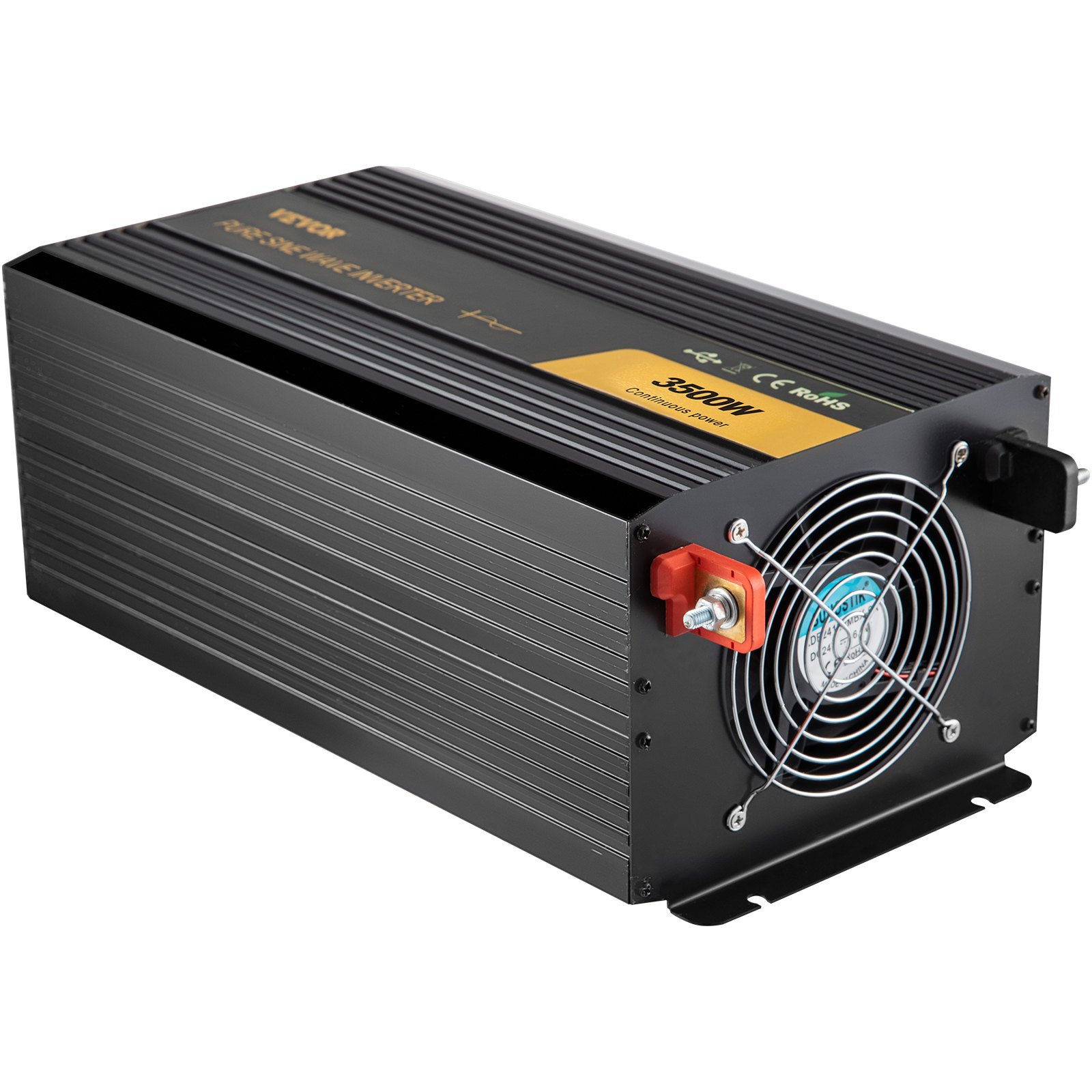 Pure Sine Wave Inverter 3500 Watt Power Inverter, DC 12V To AC 120V Car Inverter, With USB Port LCD Display Remote Controller And AC Outlets For RV Truck Car Solar System Travel Camping - Image 6