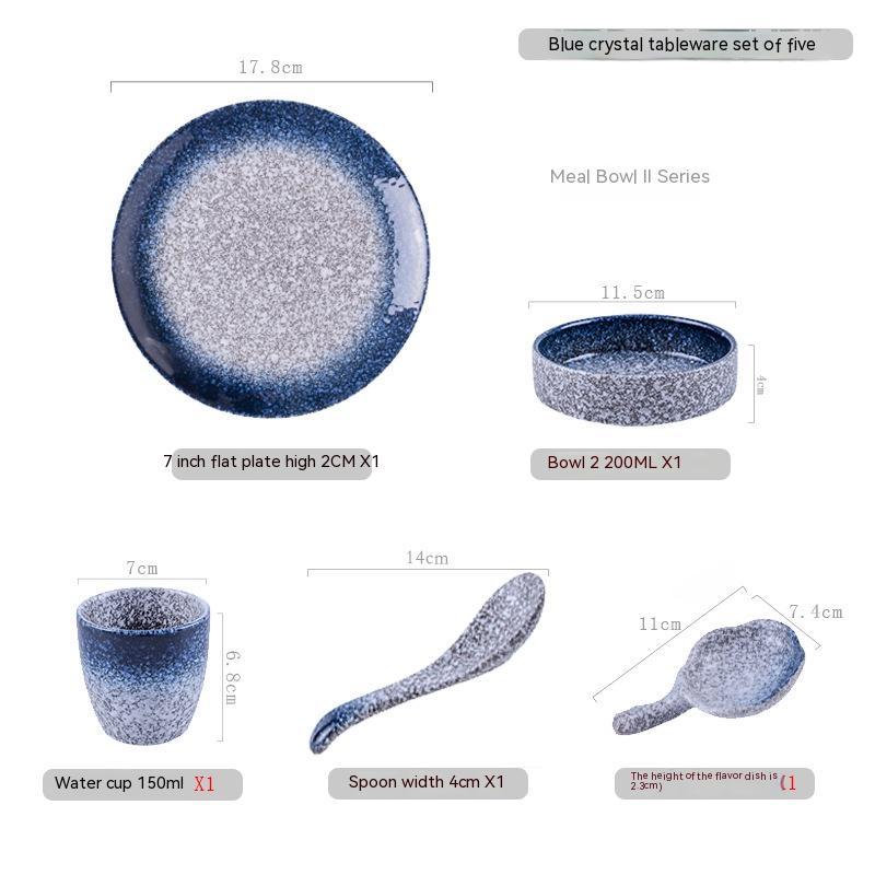 Japanese-style Hotel Table Display Tableware Four-piece Bowl And Dish Set Single Restaurant Restaurant Hot Pot Restaurant Commercial Logo big order - Image 10