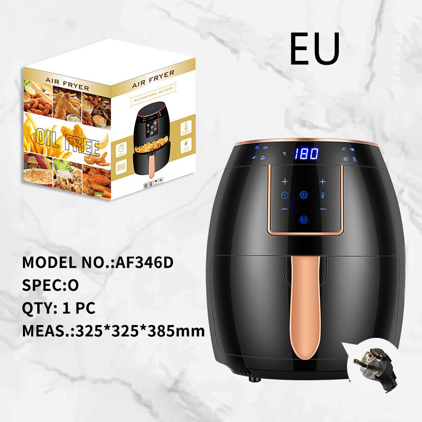 5.5 L Standard Cross-border Air Fryer Touch Screen Automatic Fryer British &US Standard Deep Frying Pan Chips Machine Airfryer - Image 9