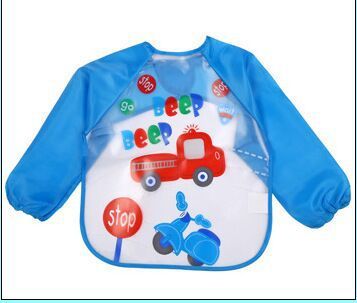 Children's Gown Long Sleeve Kids Waterproof Meal Baby Apron Painting Clothes Bib Protective Clothing - Image 2