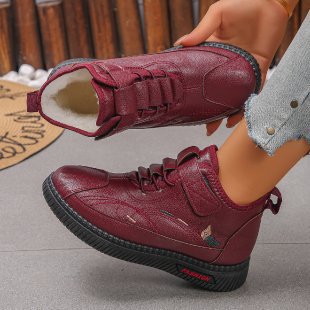 work Female Non-slip Comfortable Velvet Warm Cotton Shoes - Image 5
