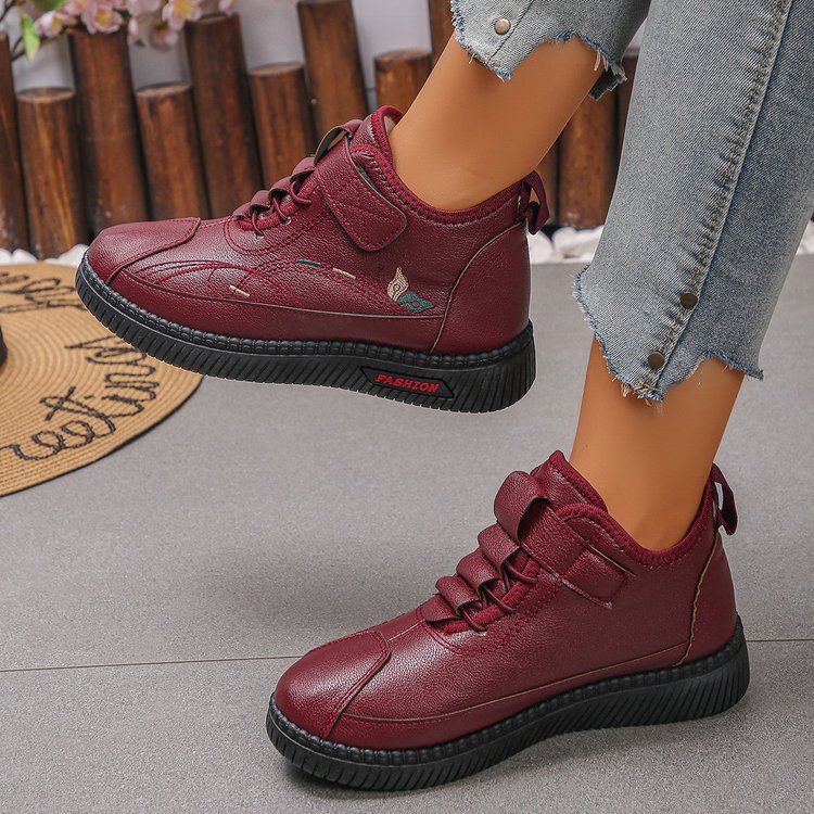work Female Non-slip Comfortable Velvet Warm Cotton Shoes - Image 4