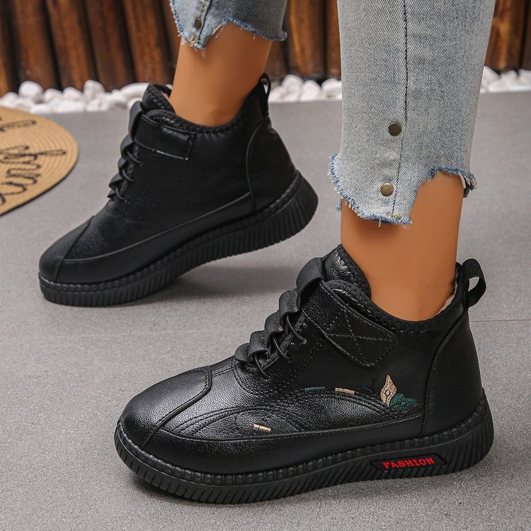 work Female Non-slip Comfortable Velvet Warm Cotton Shoes - Image 6