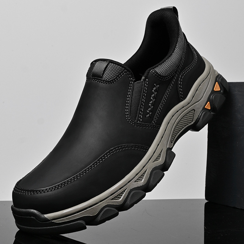 Rubber Wear-resistant Men's Casual Leather Shoes - Image 5