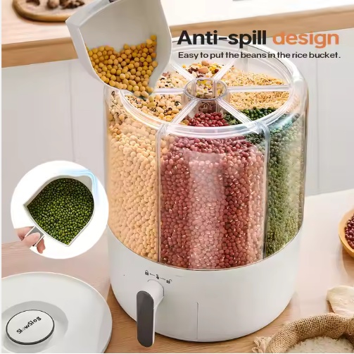 Rice Storage Containers Food Grain Cereal Bins Pet Food Storage Yikexiomi Bucket kitchen - Image 5