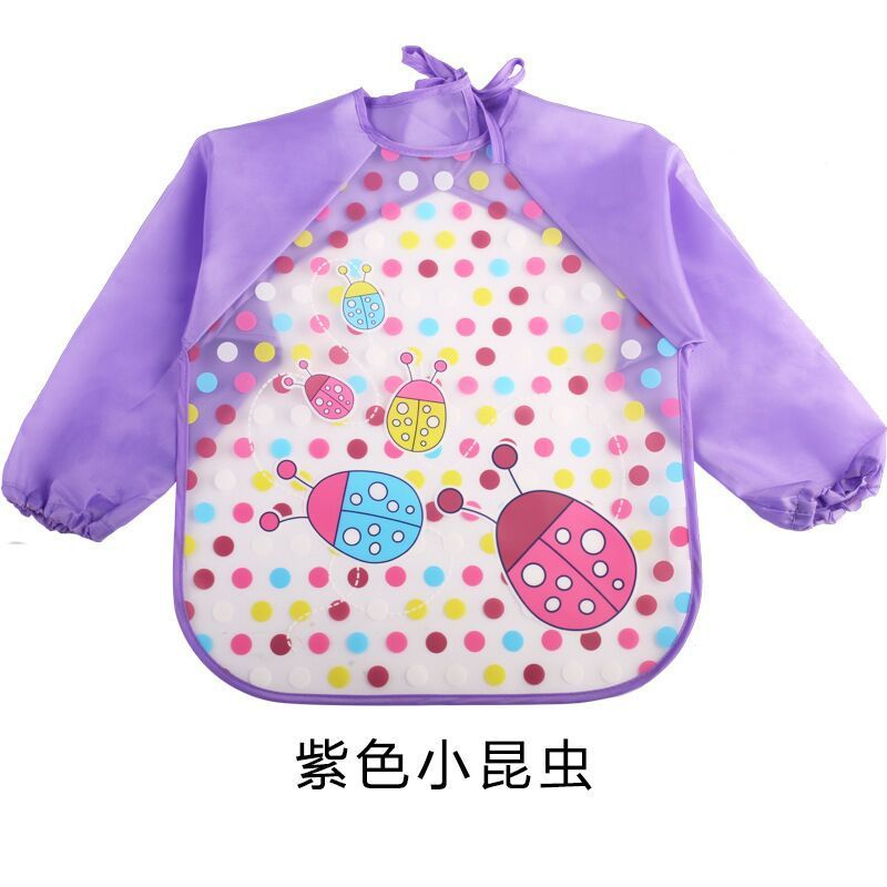 Children's Gown Long Sleeve Kids Waterproof Meal Baby Apron Painting Clothes Bib Protective Clothing - Image 10