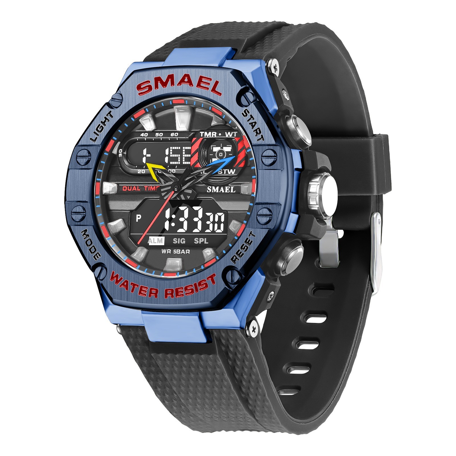 Digital Alloy Electronic Watch Men - Image 3