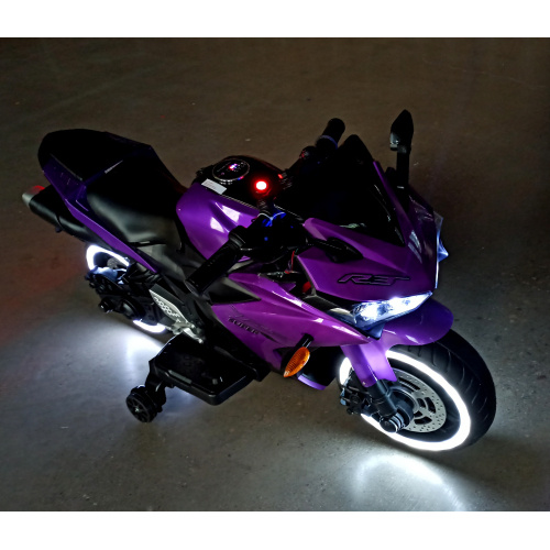 Kids Motorcycle 12V Motorcycle For Kids 3 4 5 6 Years Boys Girls 12v7ah Kids Motorcycle Ride On Toy With Training Wheels Manual Throttle Drive By Hand Lighting Wheels only US shipping - Image 7