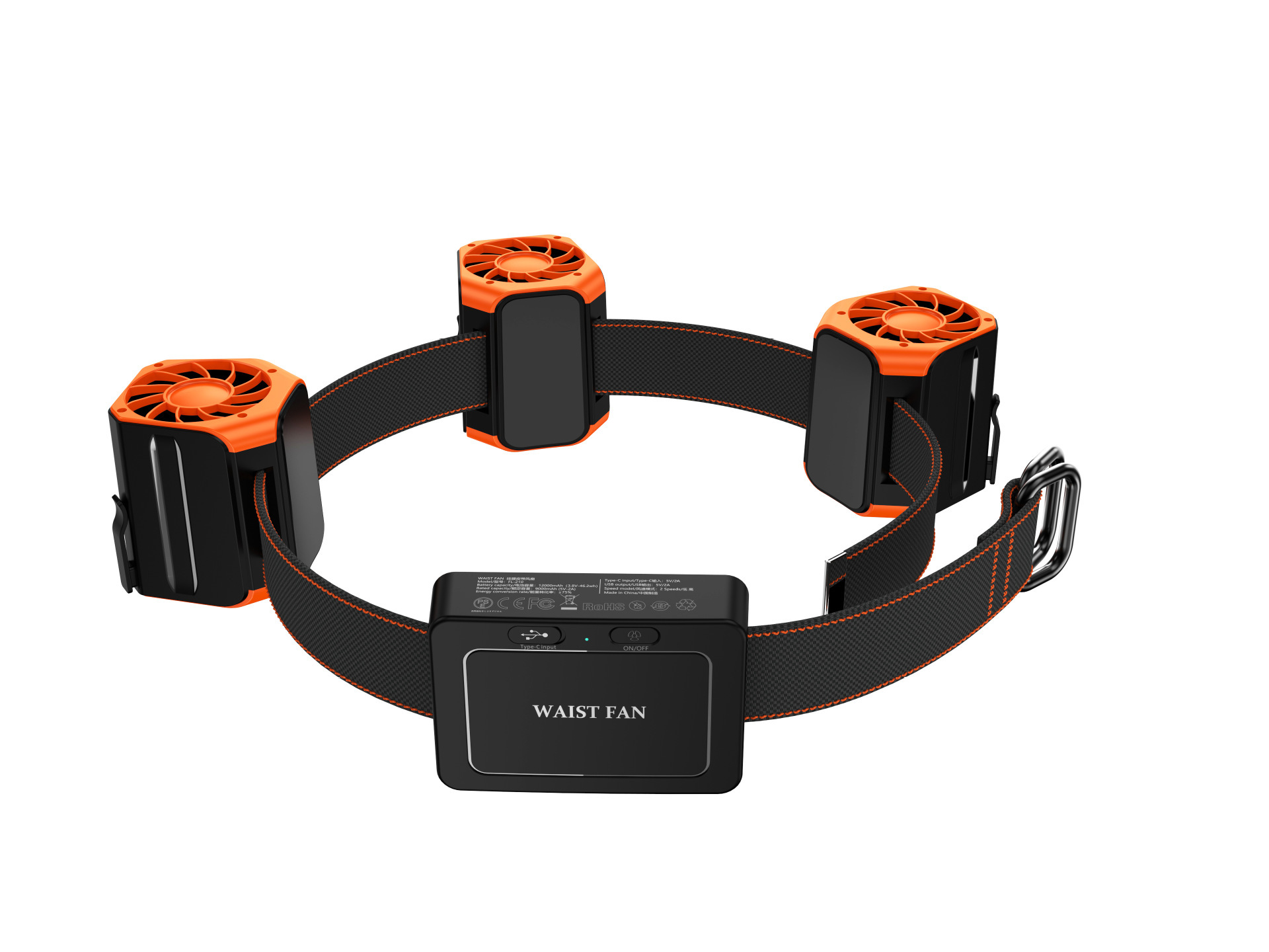 Usb Charging Belt Portable Fan - Image 9