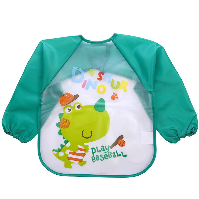 Children's Gown Long Sleeve Kids Waterproof Meal Baby Apron Painting Clothes Bib Protective Clothing - Image 5
